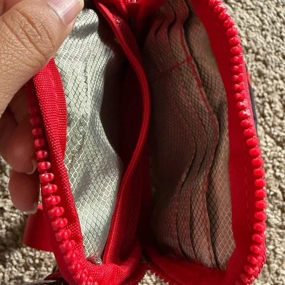 Iris & Rainbow Cherry Print Wristlet with ID Window - Picture 5 of 6